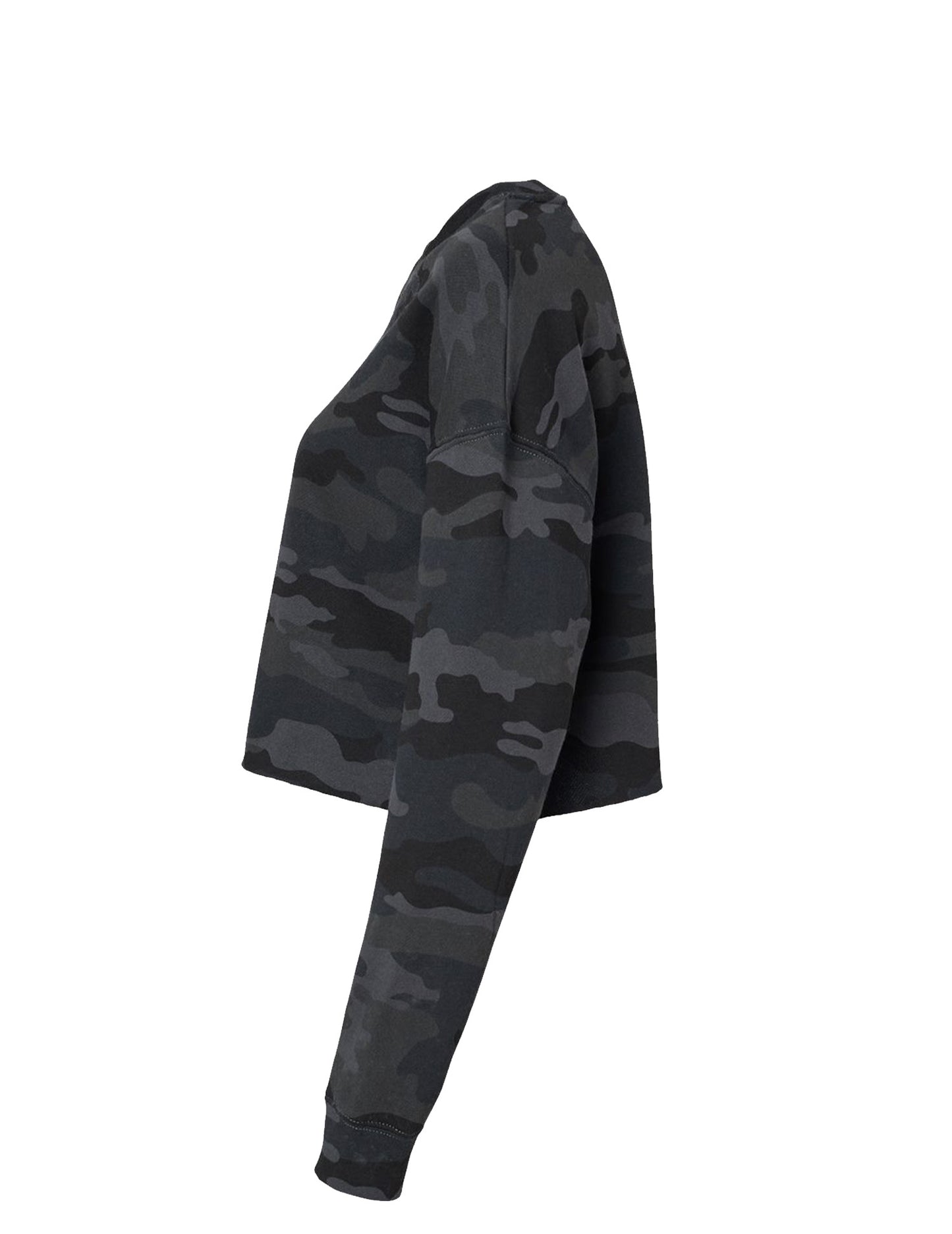 Art Dept. Logo Lightweight Camo Cropped Crew/Bright Pink Emb