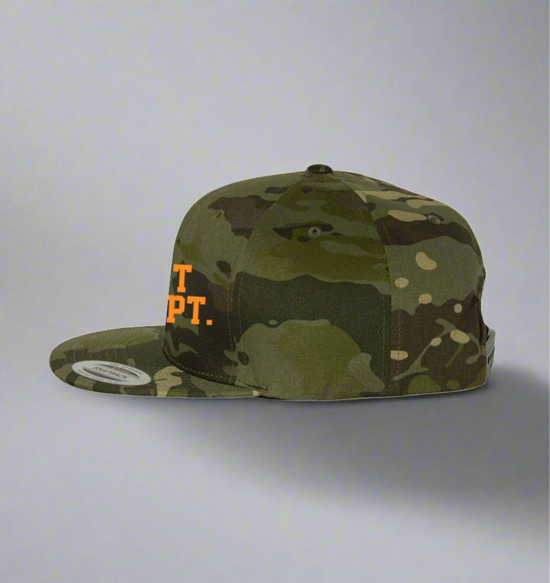 Art Dept. Embroidery Logo Camo Snapback Hat