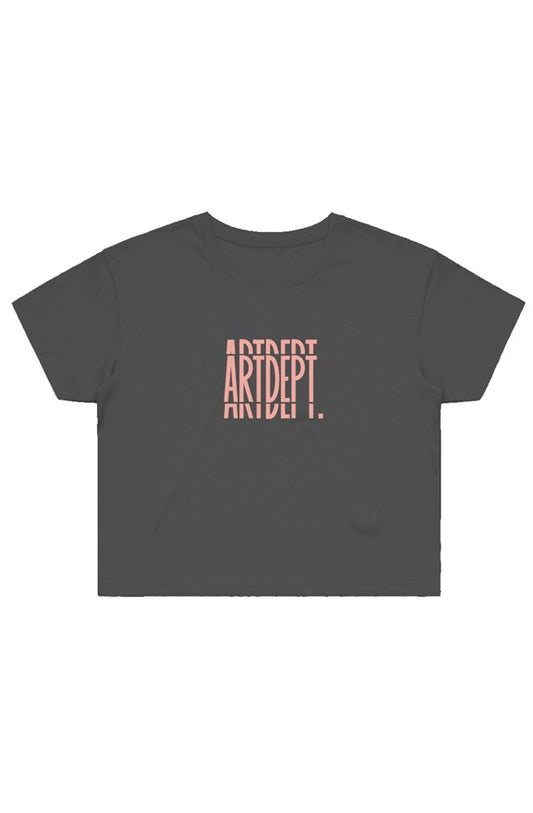 Art Department Women Crop Tee. Front View